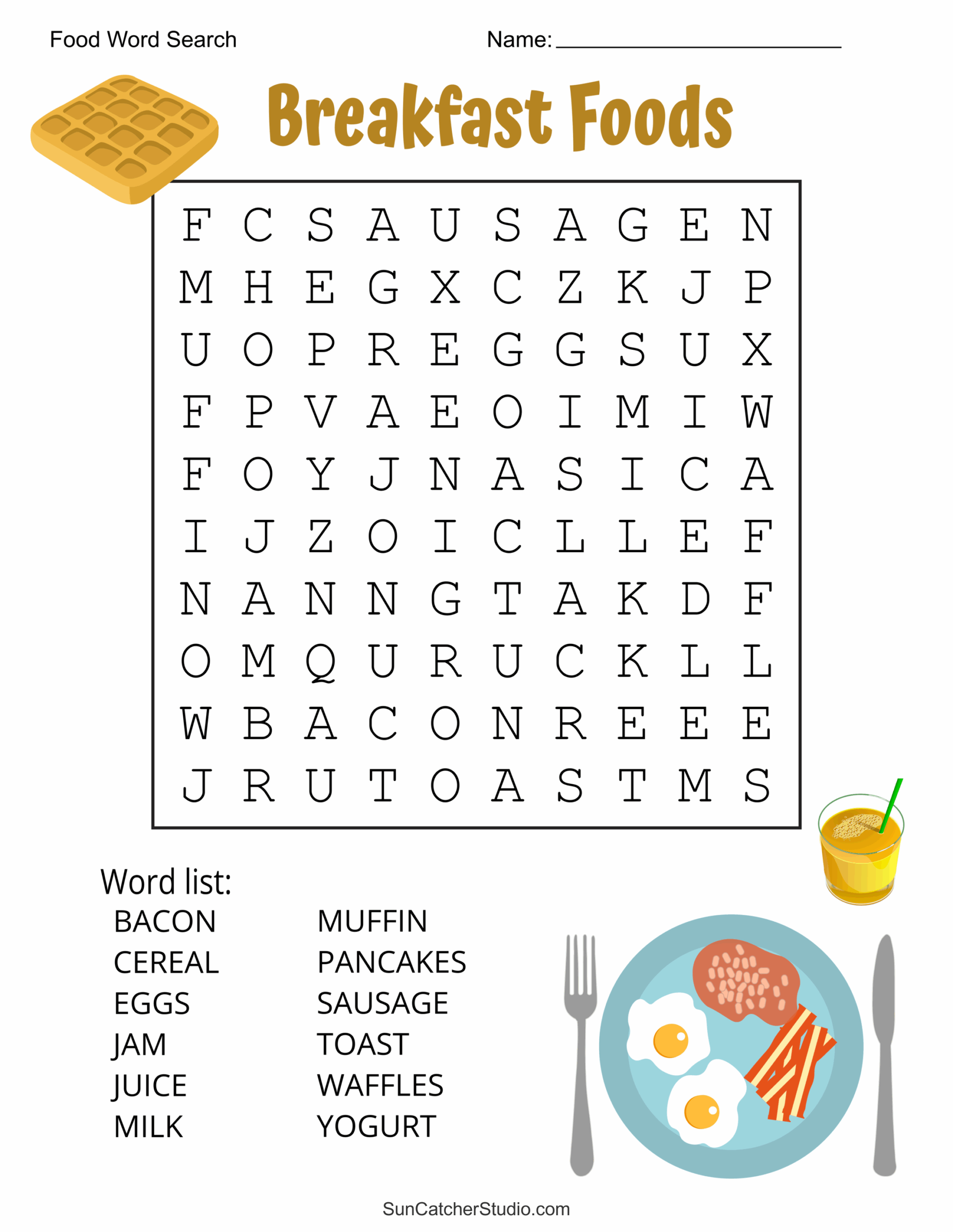 Food Word Search Free Printable Puzzles Free Printables Monograms Design Tools Patterns U0026 DIY Projects