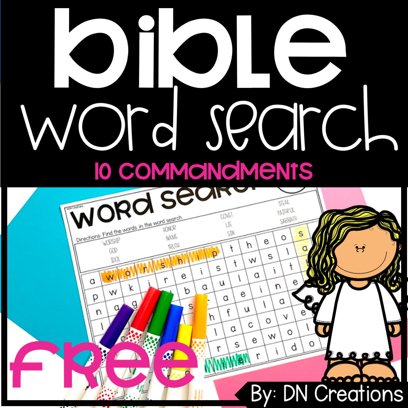 Free BIBLE Word Search L Bible Activities L Bible Worksheets Classful