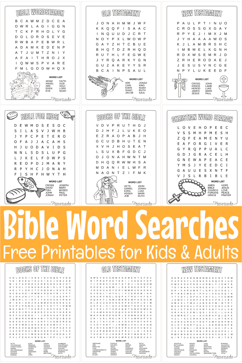 Christian Word Searches Free Printable