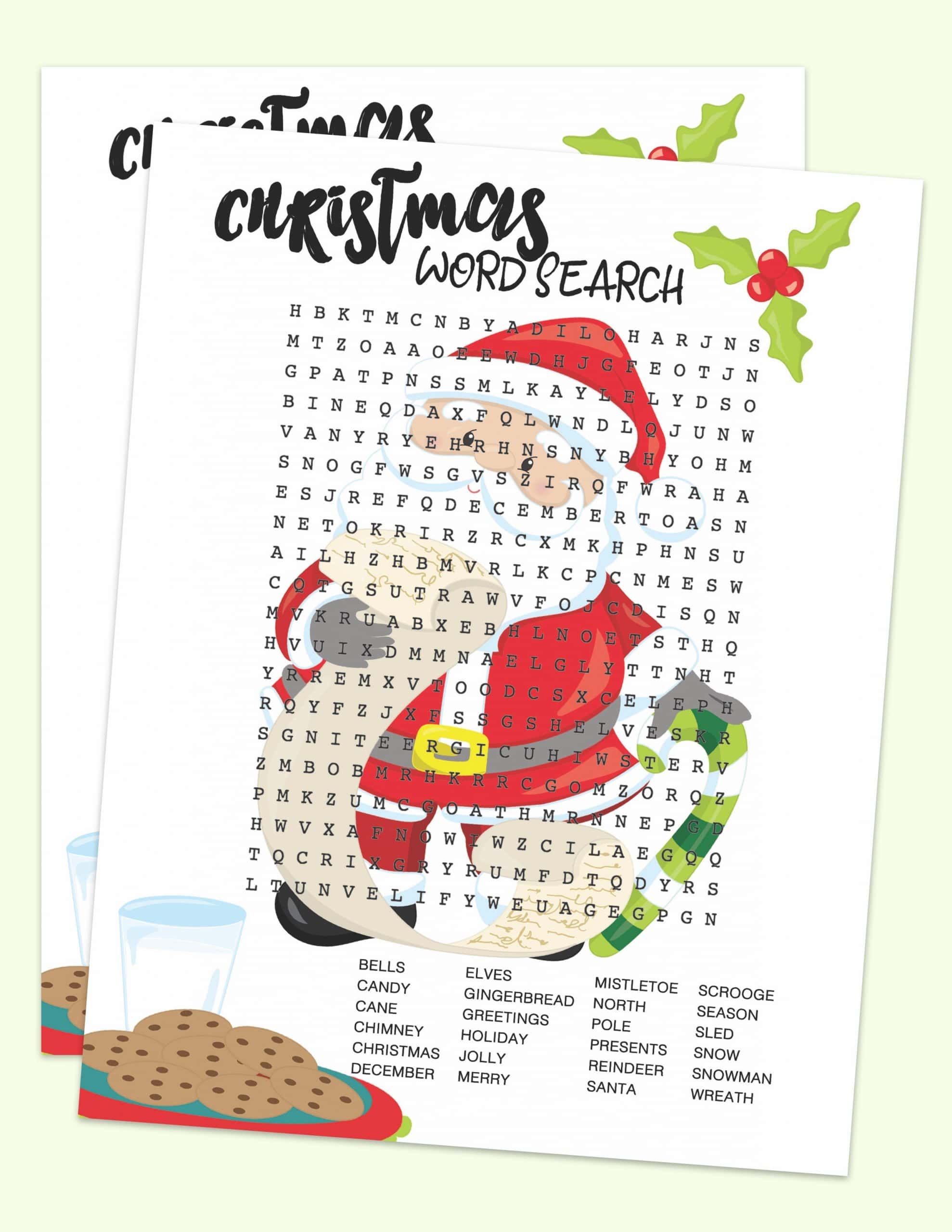 Christmas Word Searches Printable Free