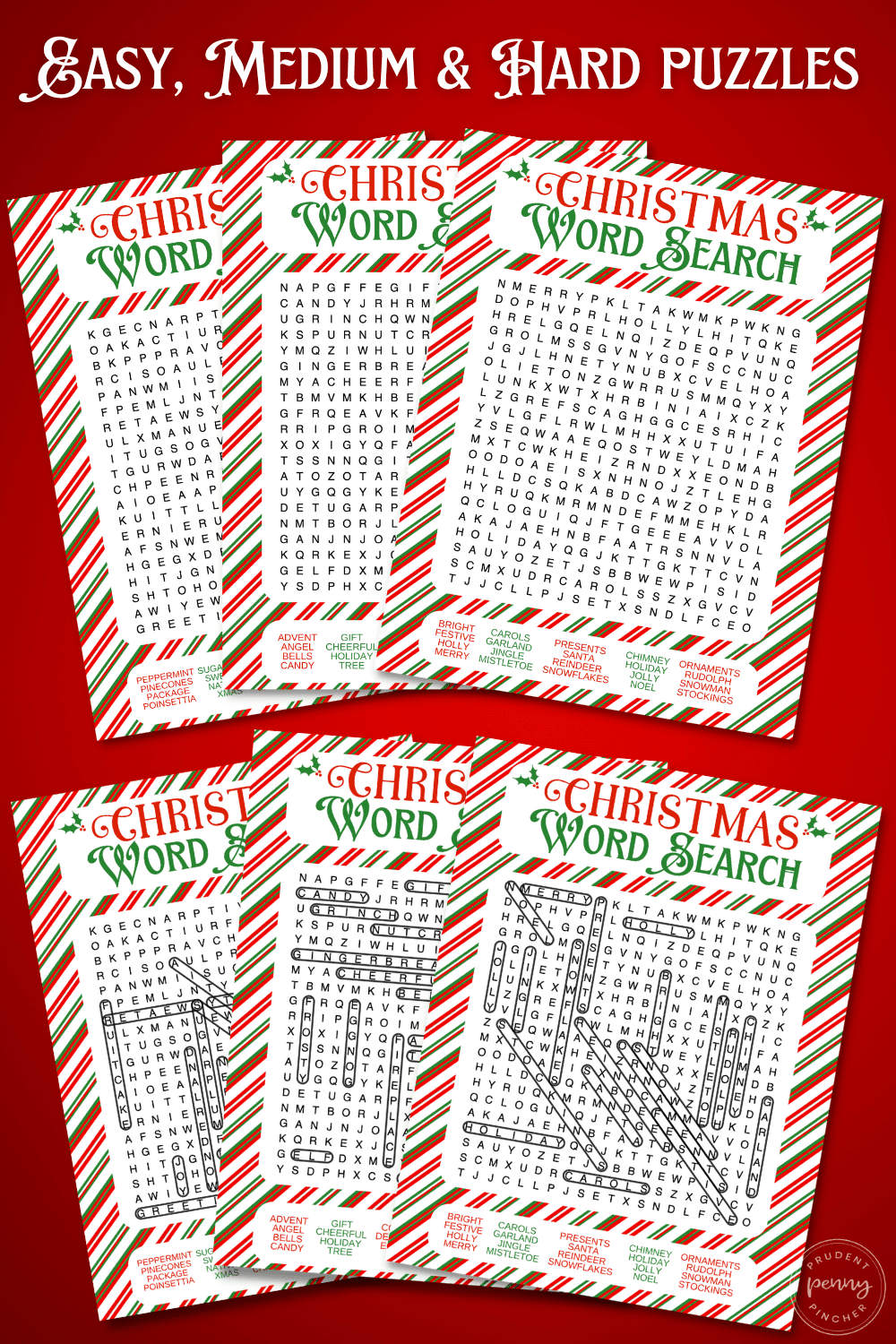 Free Christmas Word Search Printables For Kids And Adults Prudent Penny Pincher