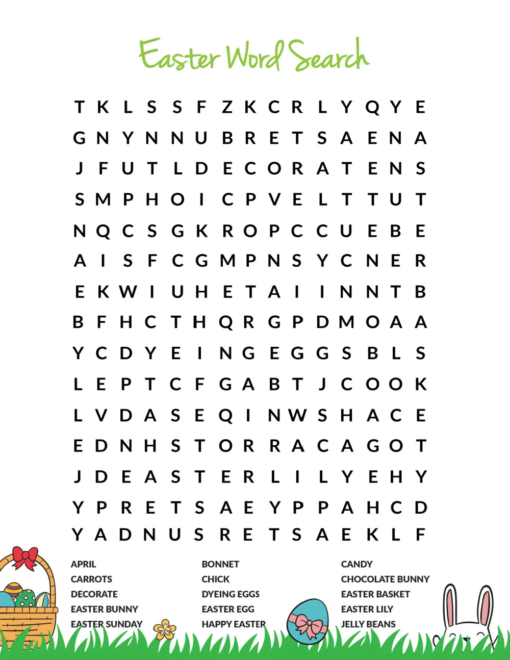 Free Easter Word Search Printable For Kids Freebie Finding Mom Free Easter Word Search Printable For Kids Freebie Finding Mom
