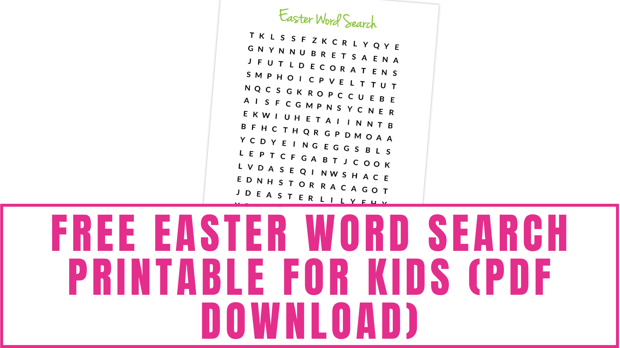 Free Easter Word Search Printable For Kids Freebie Finding Mom