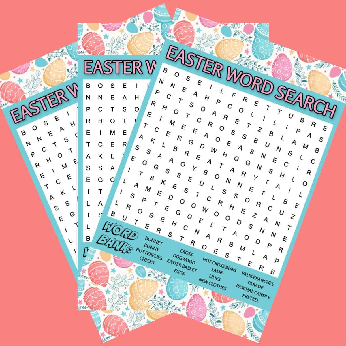 Easter Printable Word Searches