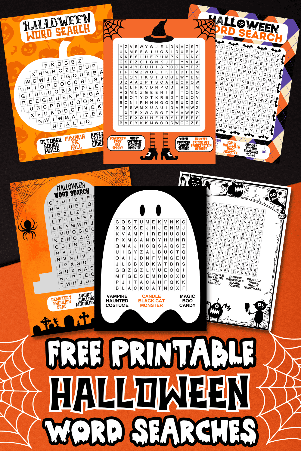 Halloween Word Search For Kids Free Printable