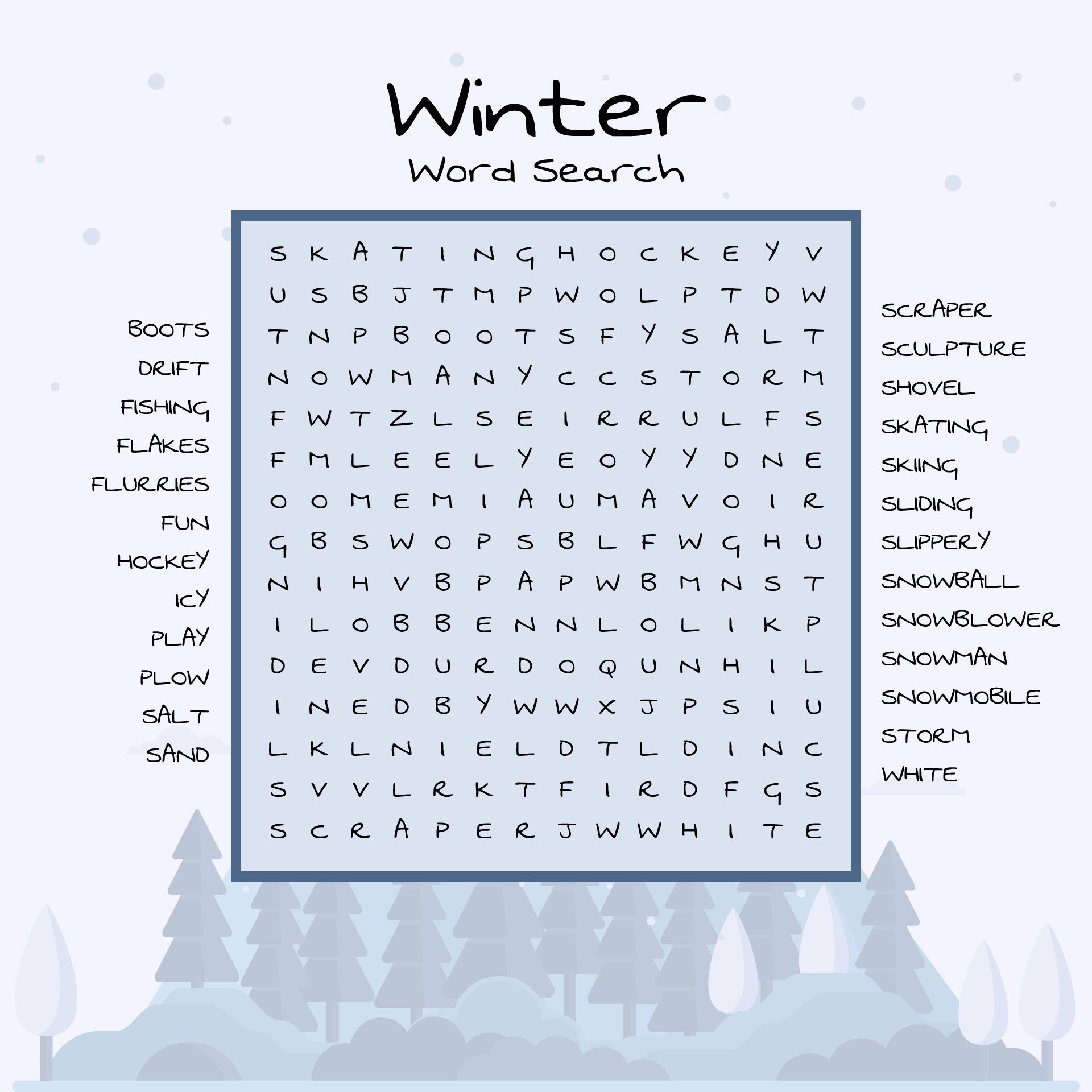 Free Large Print Word Search Puzzles For Seniors Printable