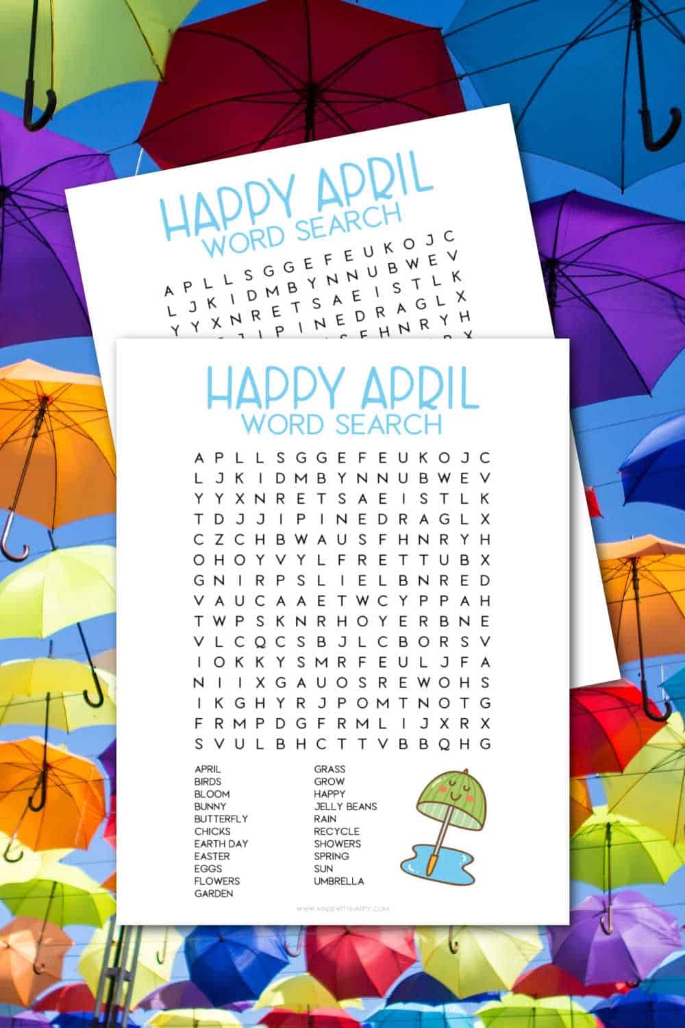 Free Printable April Word Search Free Printable April Word Search