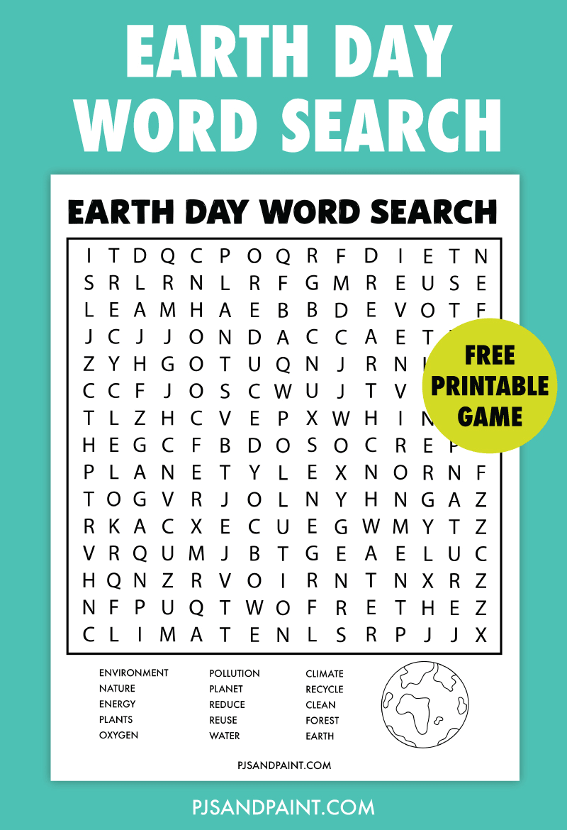 Earth Day Word Search Game