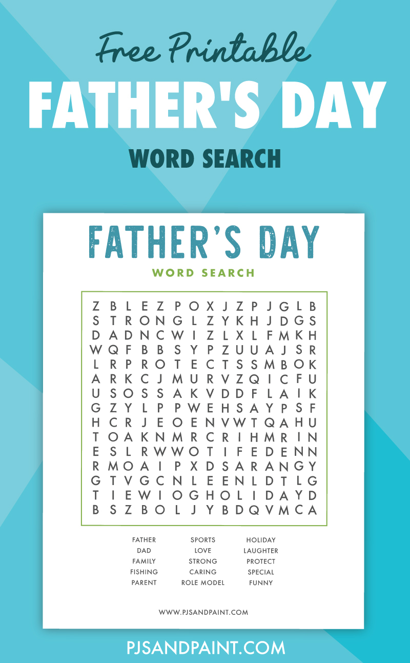 Free Printable Father s Day Word Search Pjs And Paint Free Printable Father s Day Word Search Pjs And Paint