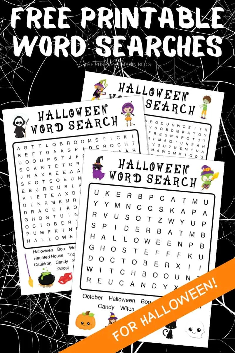 Printable Word Search For Halloween