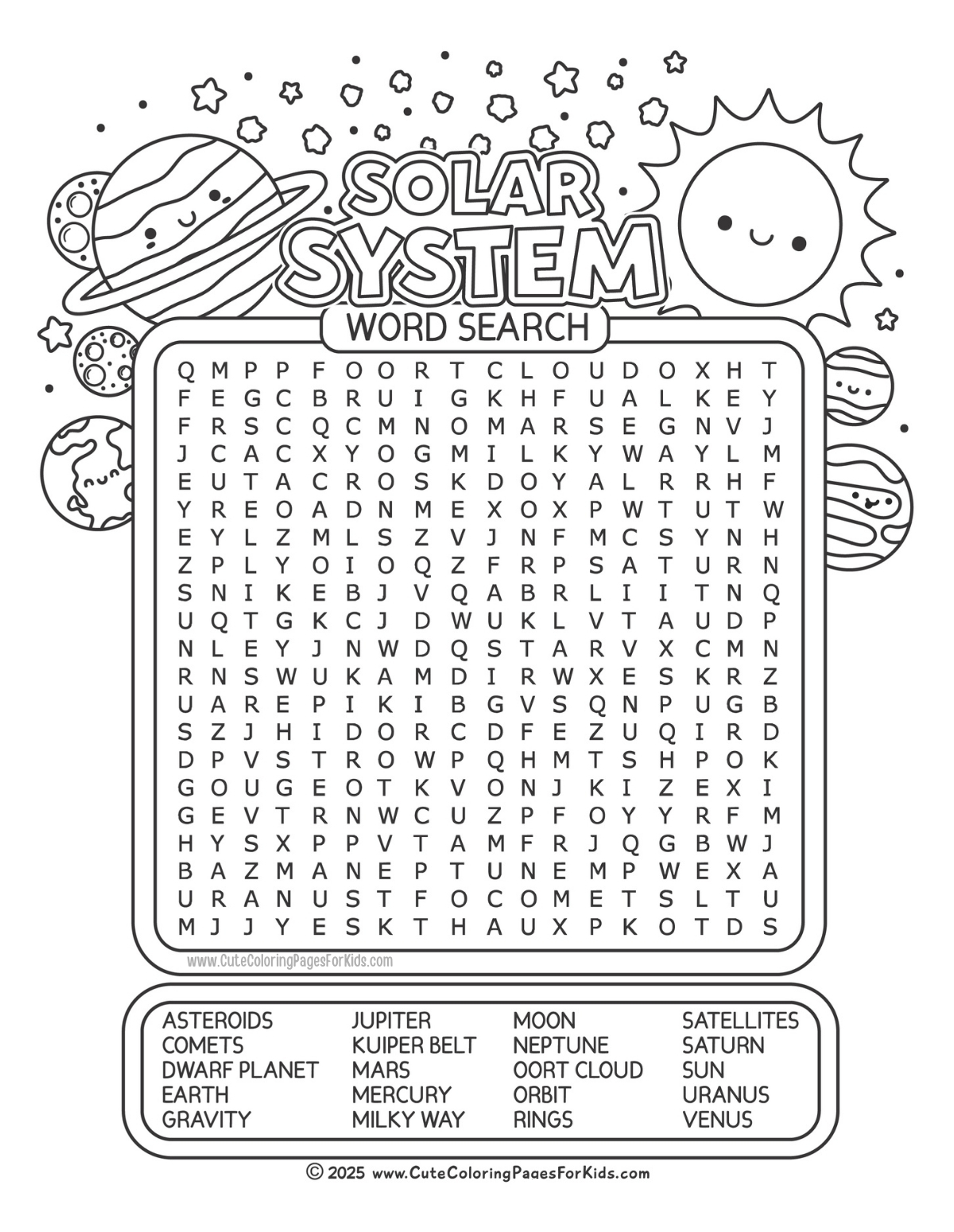 Color Word Searches For Kids