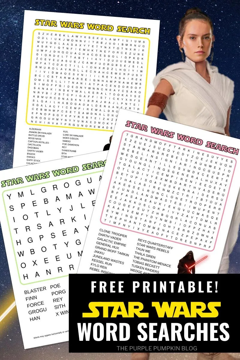 Free Printable Star Wars Word Search Puzzles For May The 4th 