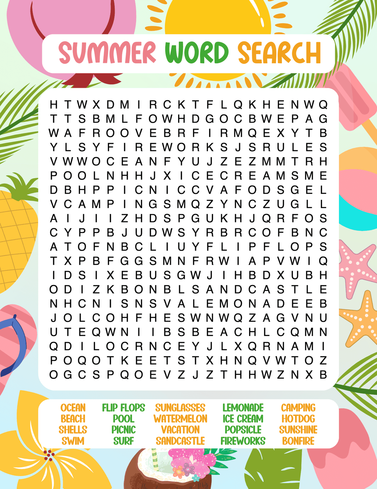 Printable Easy Word Searches For Kids Printable Easy Word Searches For Kids