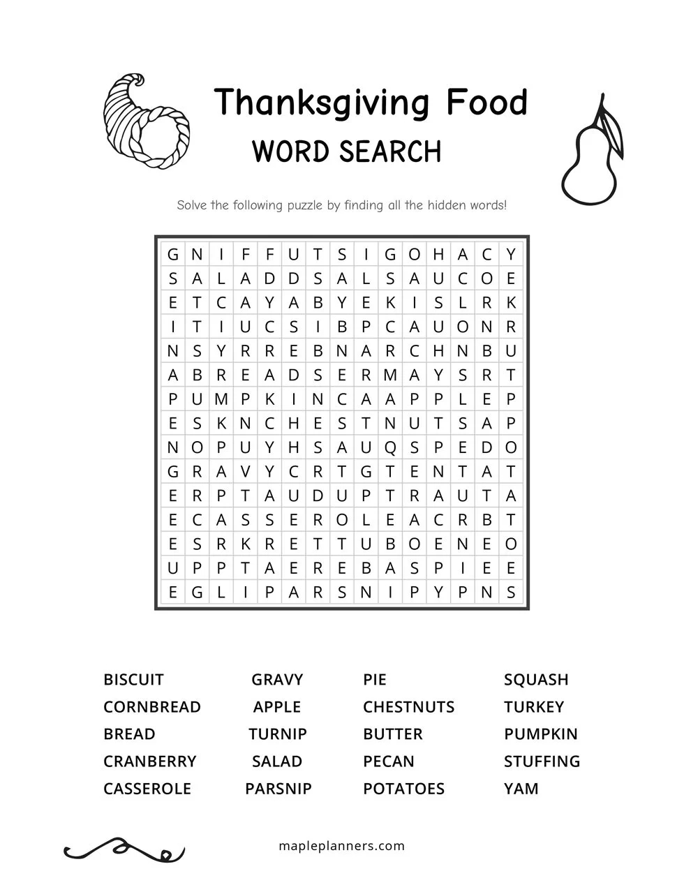 Medium Word Search Puzzles Printable