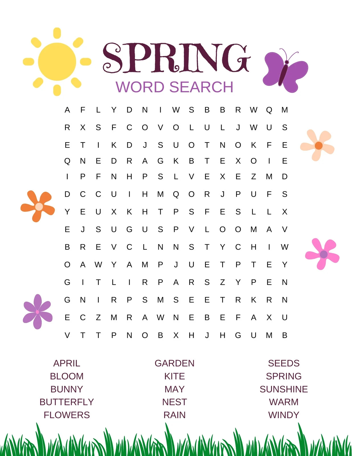 Free Printable Word Search Worksheet Templates Canva