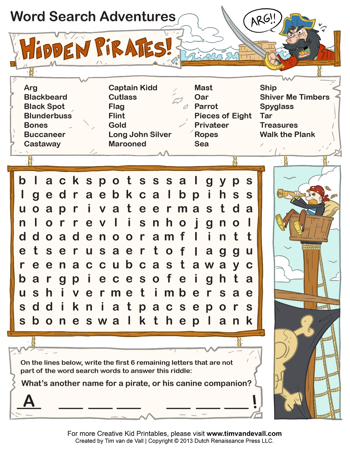 Creative Printable Word Search