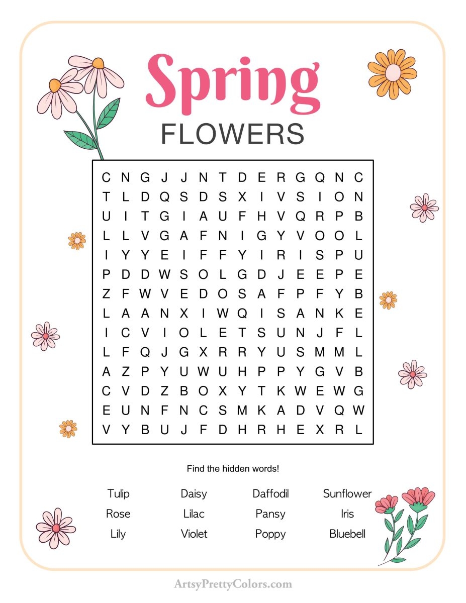 Free Spring Word Search Puzzles Printable PDFS Artsy Pretty Colors Free Spring Word Search Puzzles Printable PDFS Artsy Pretty Colors