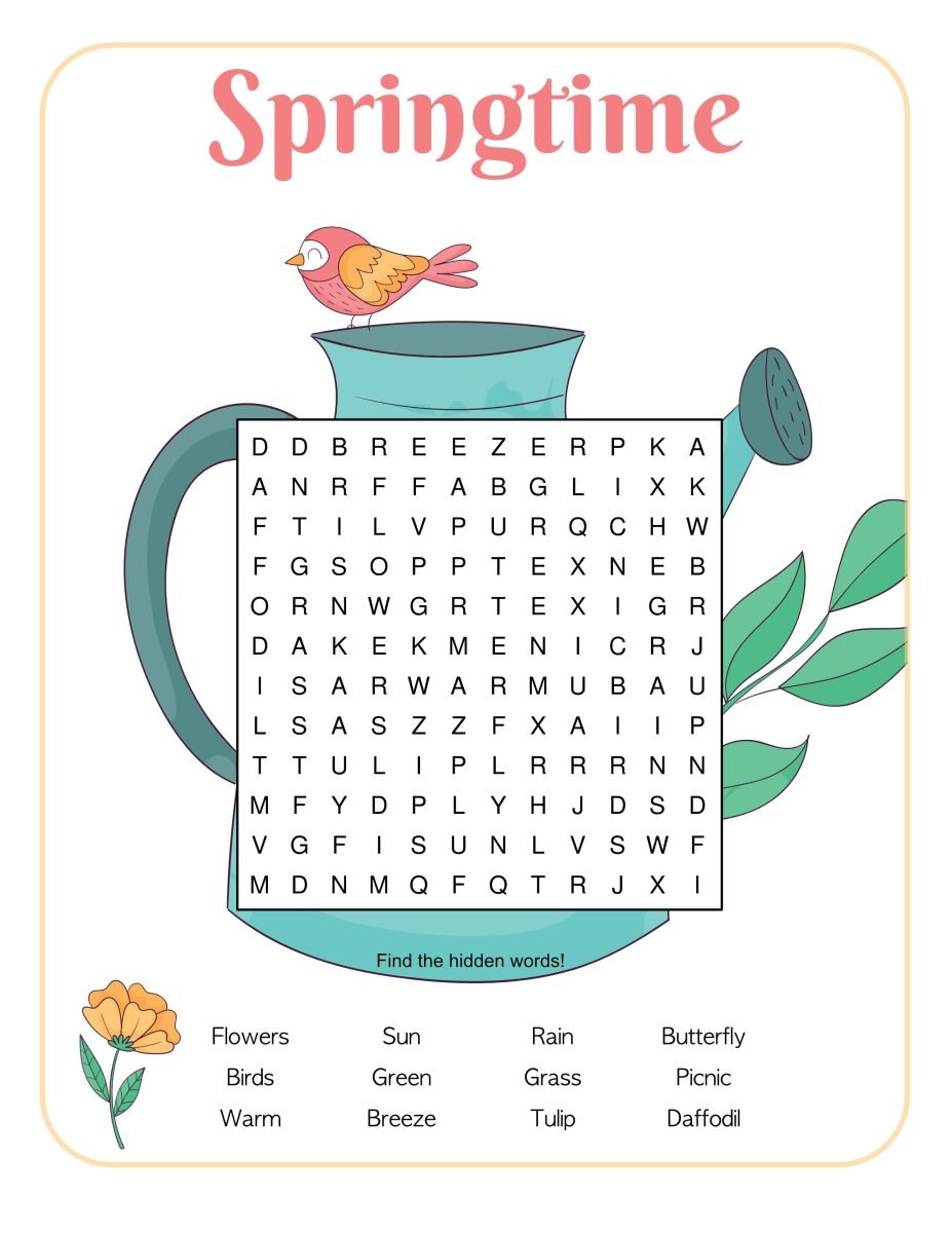 Free Spring Word Search Puzzles Printable PDFS Artsy Pretty Colors