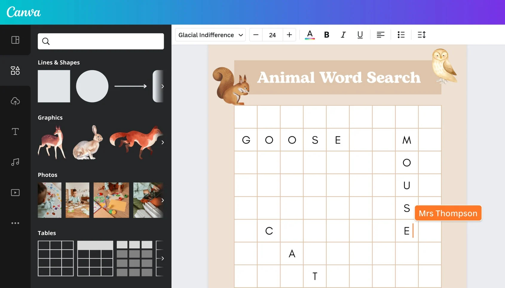 Make A Printable Word Search