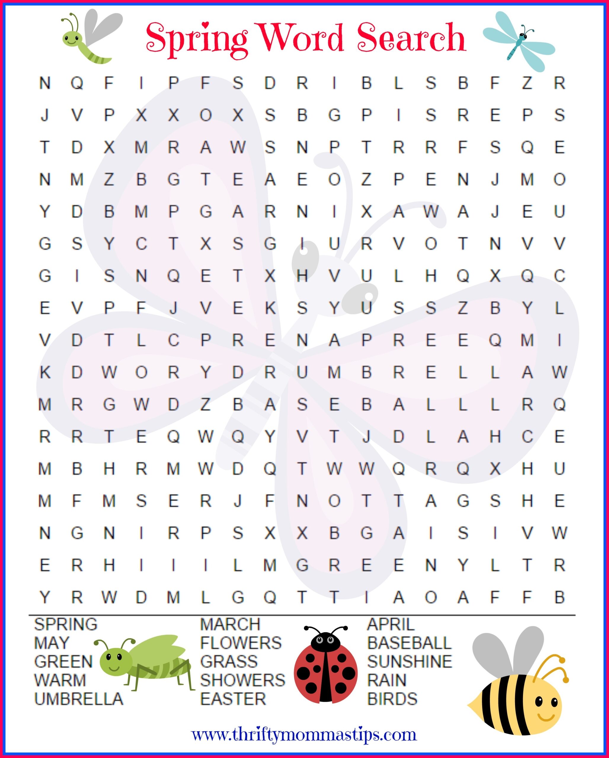 Fun Word Search Printable
