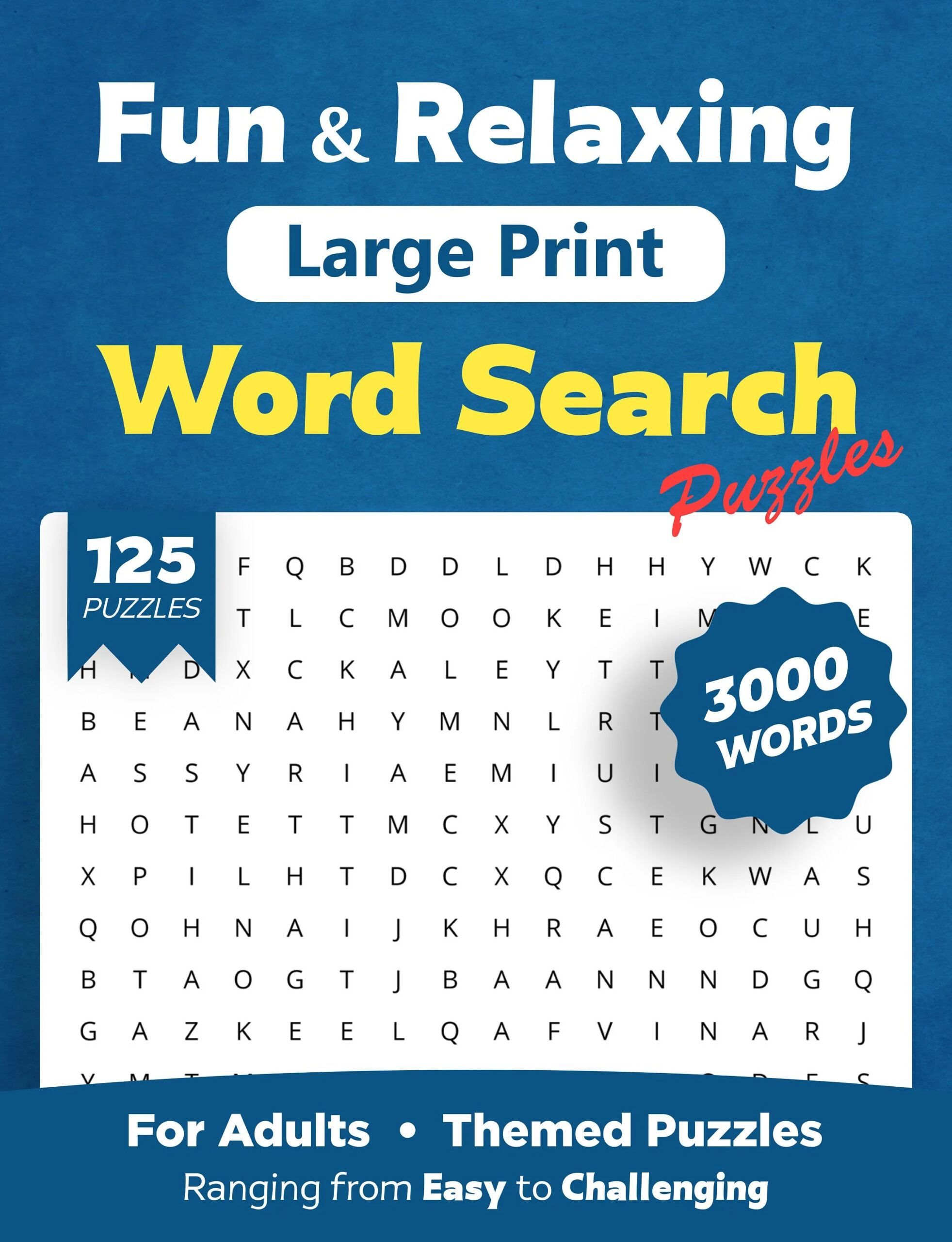 Fun U0026 Relaxing Large Print Word Search Puzzles For Adults And 