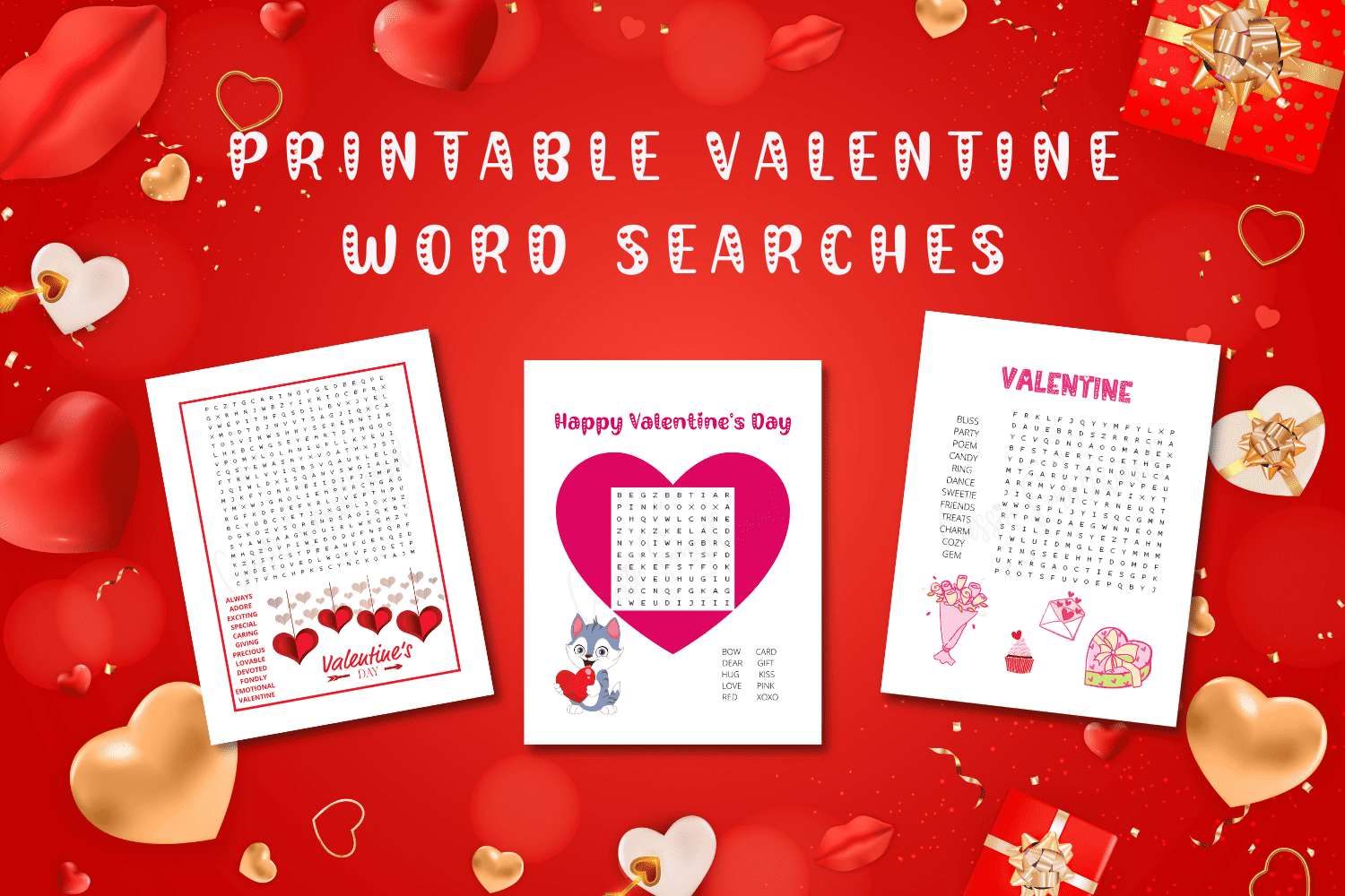 Valentine Word Search Printable Adults