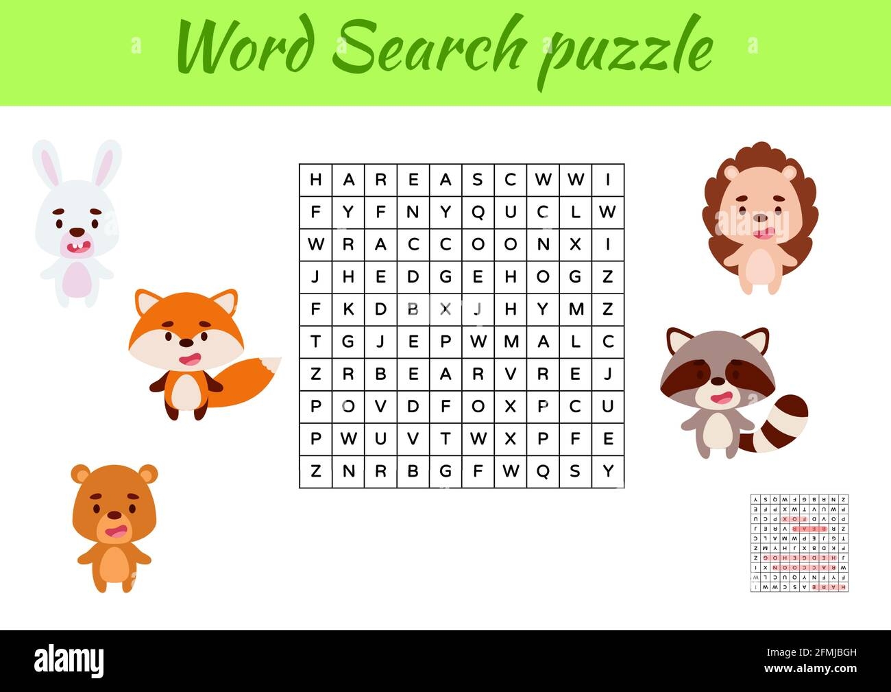 Printable Animal Word Search