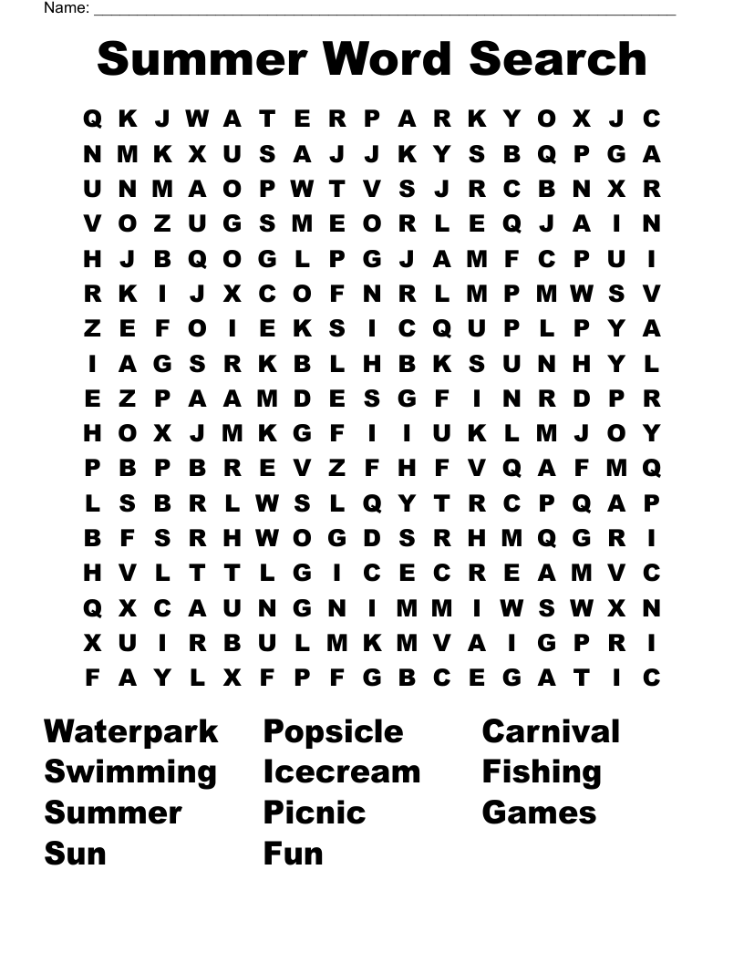 Grade 3 Word Search WordMint