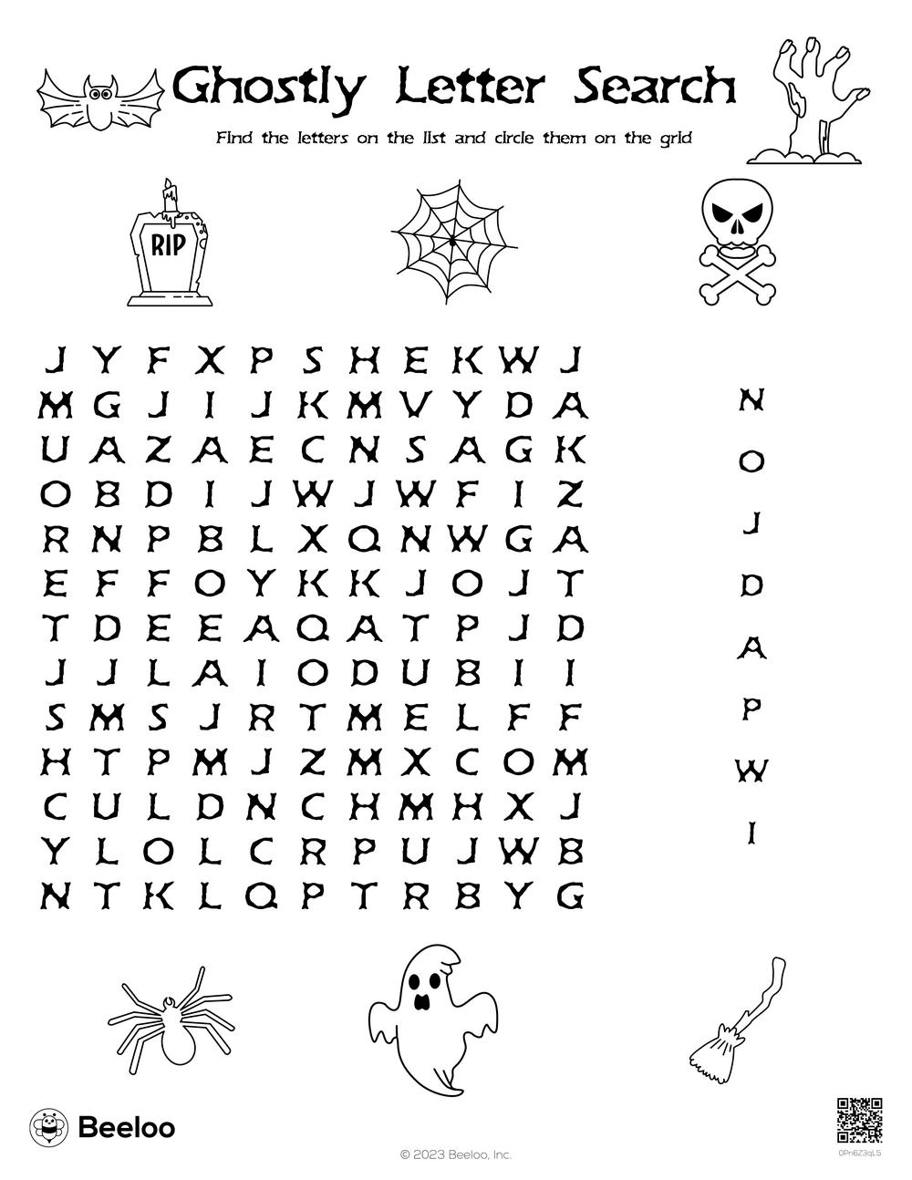Free Printable Halloween Word Searches