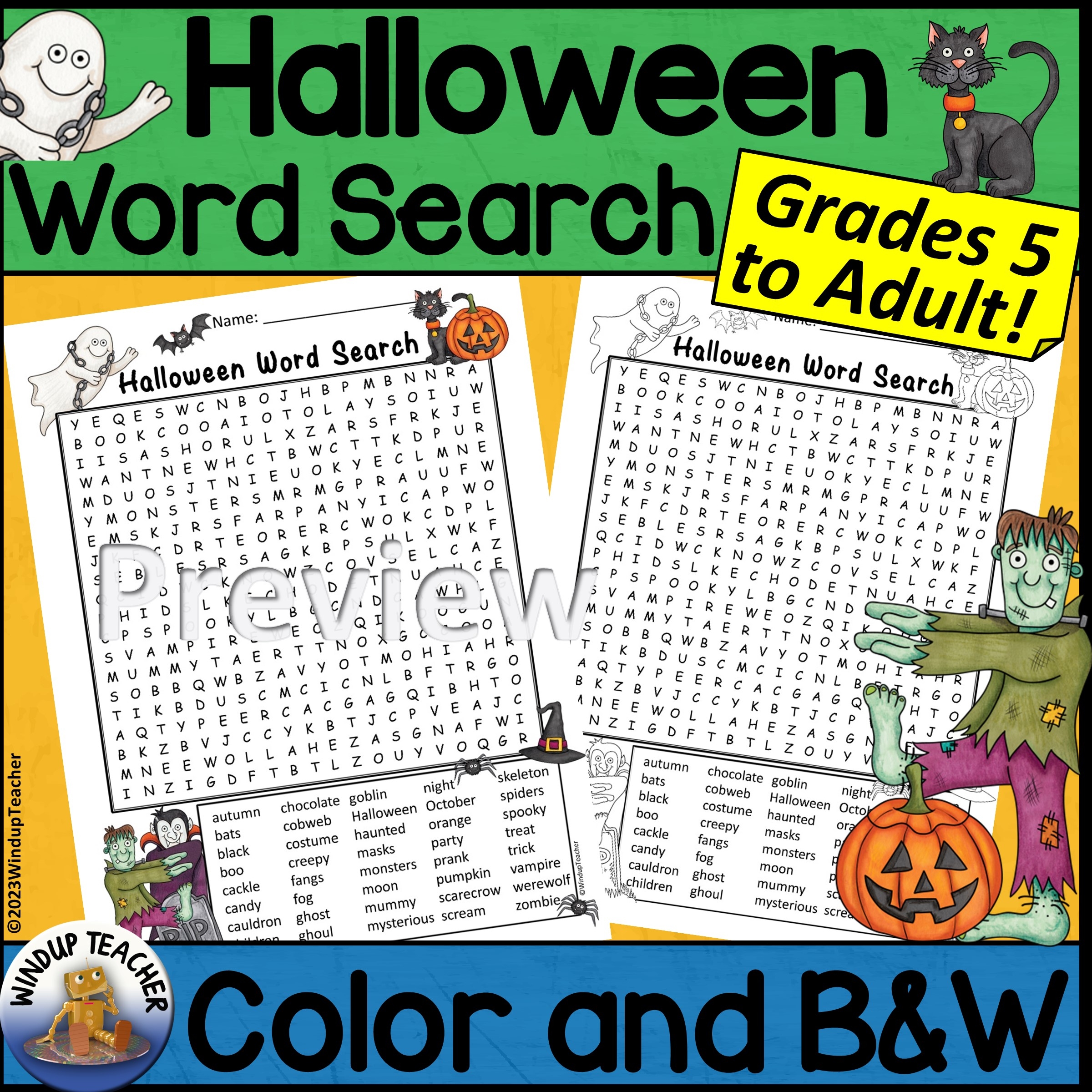 Halloween Word Search Activity Hard For Grades 5 To Adult Made By Teachers Halloween Word Search Activity Hard For Grades 5 To Adult Made By Teachers