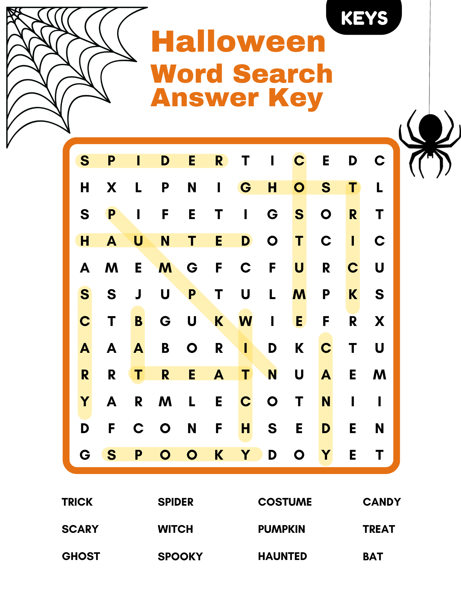 Halloween Word Search Printable For FREE 1st Grade Kids Worksheets Library