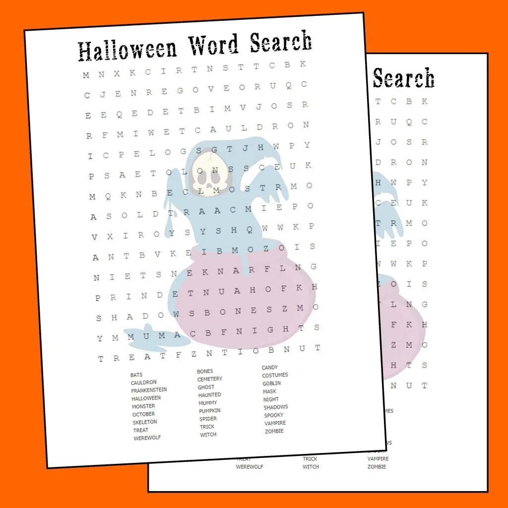 Halloween Word Search Printable Printables 4 Mom