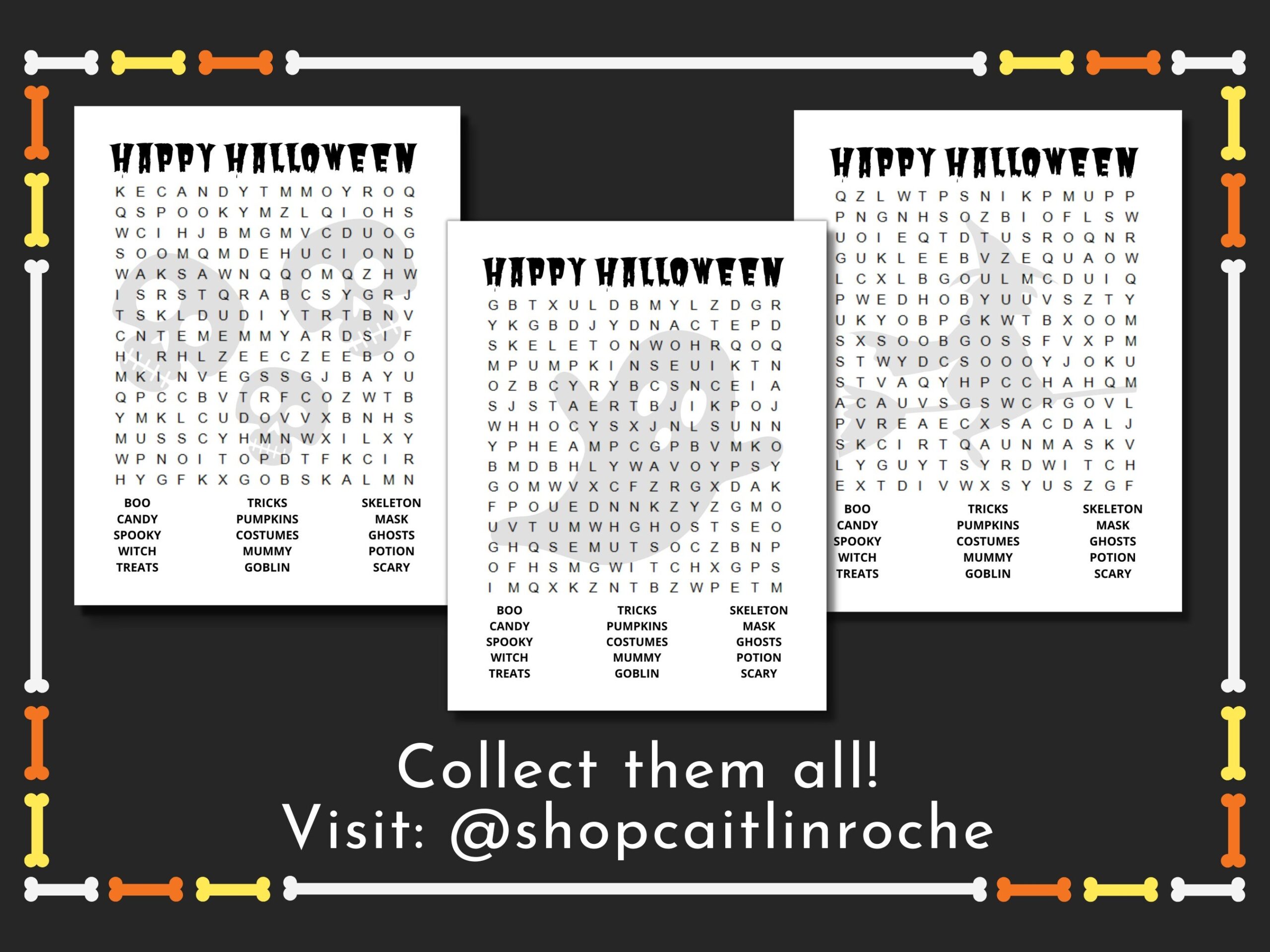 Hard Halloween Word Search Printable Hard Halloween Word Search Printable