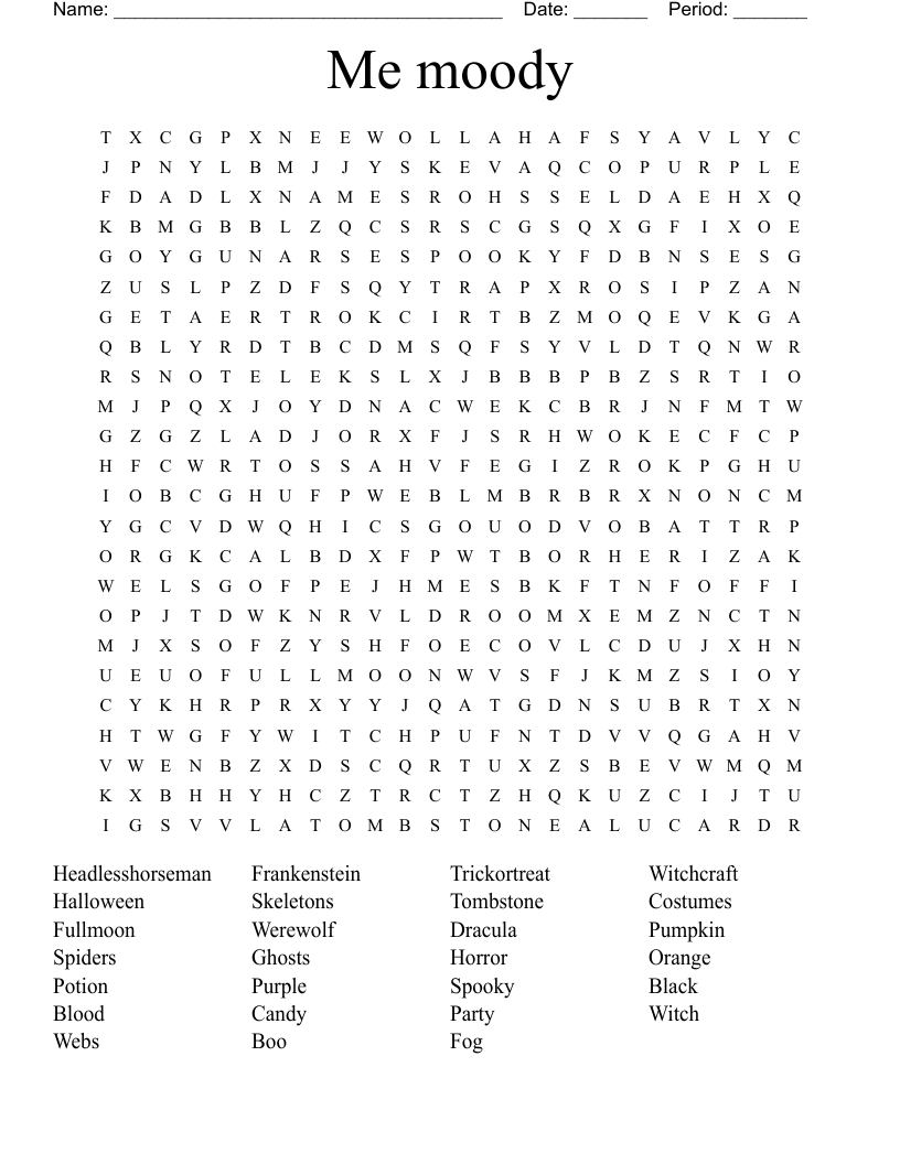 Printable Halloween Word Searches Free Printable Halloween Word Searches Free