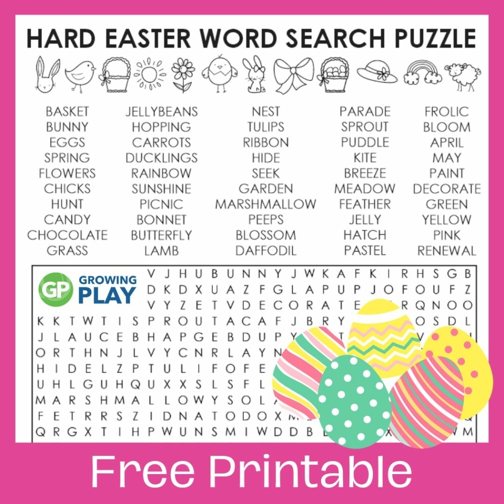 Easter Word Search Printable Pdf