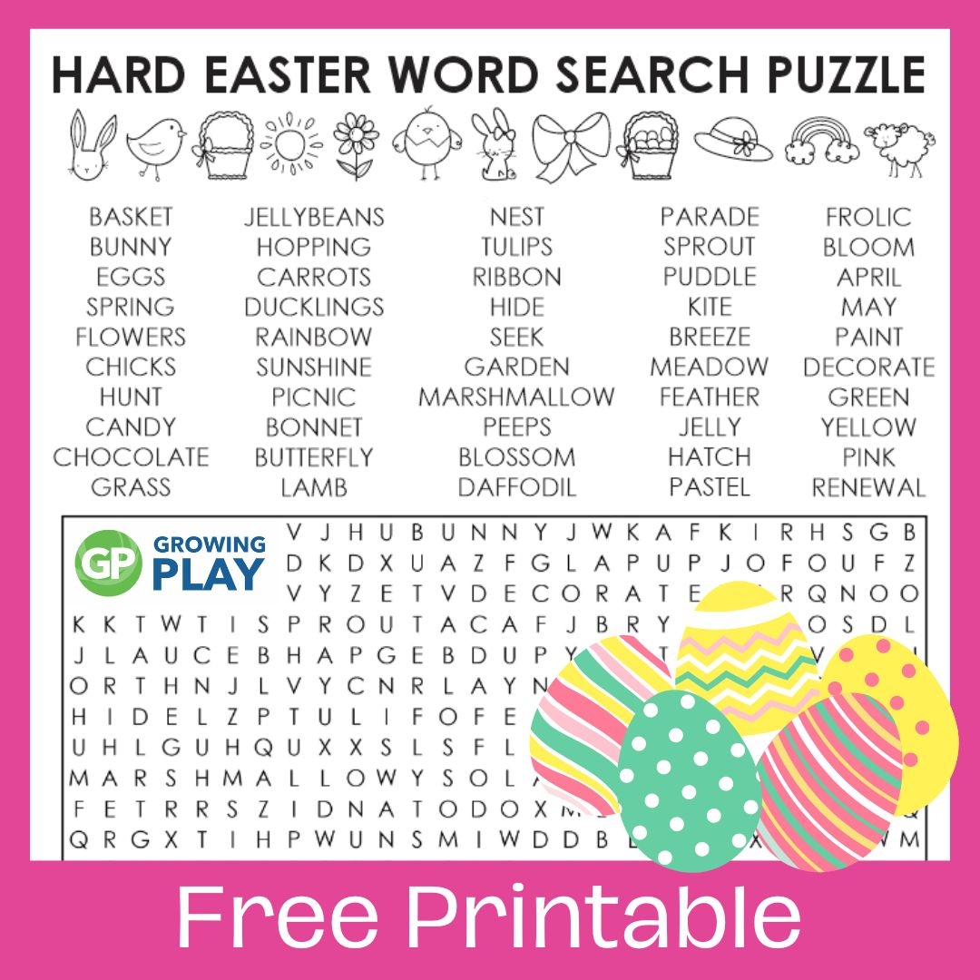 Free Printable Easter Word Search For Adults Free Printable Easter Word Search For Adults
