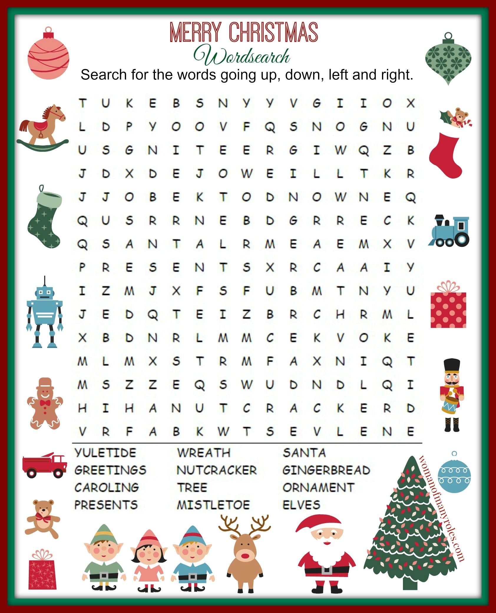 Holiday Word Search