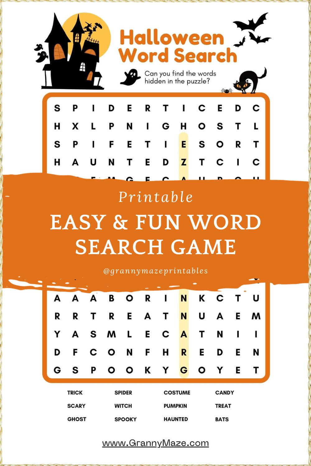 Large Print Word Search Free Print