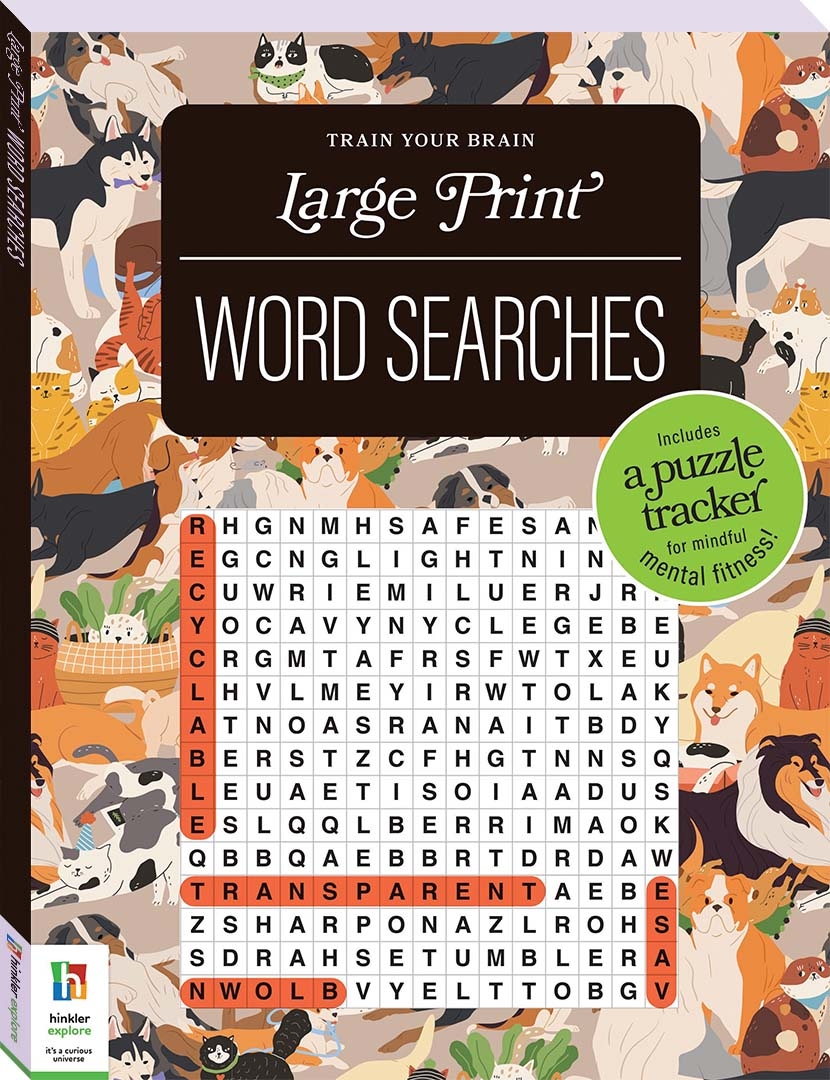 Large Printable Word Search Puzzles