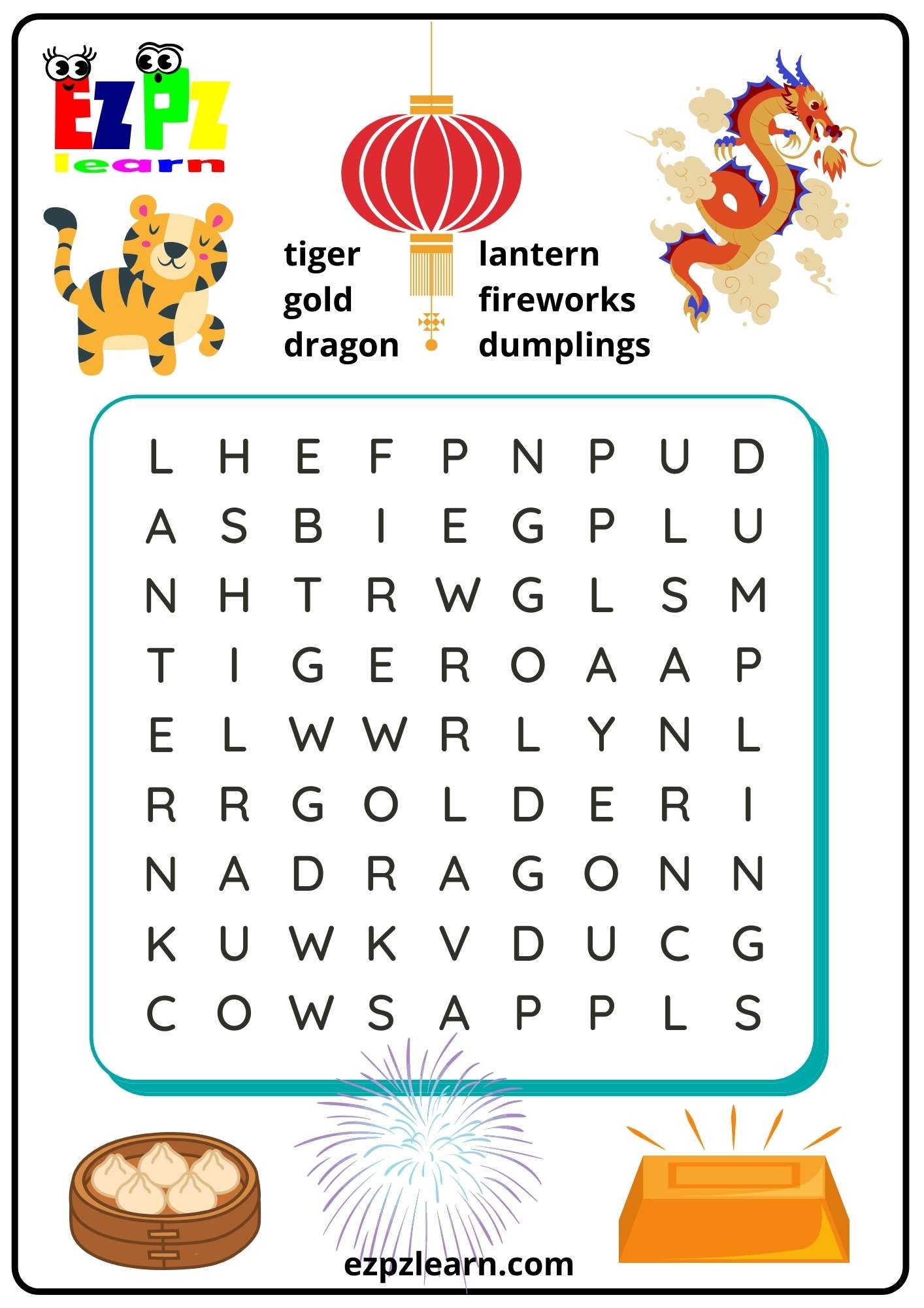 Lunar Chinese New Year Kids Word Search Ezpzlearn Lunar Chinese New Year Kids Word Search Ezpzlearn