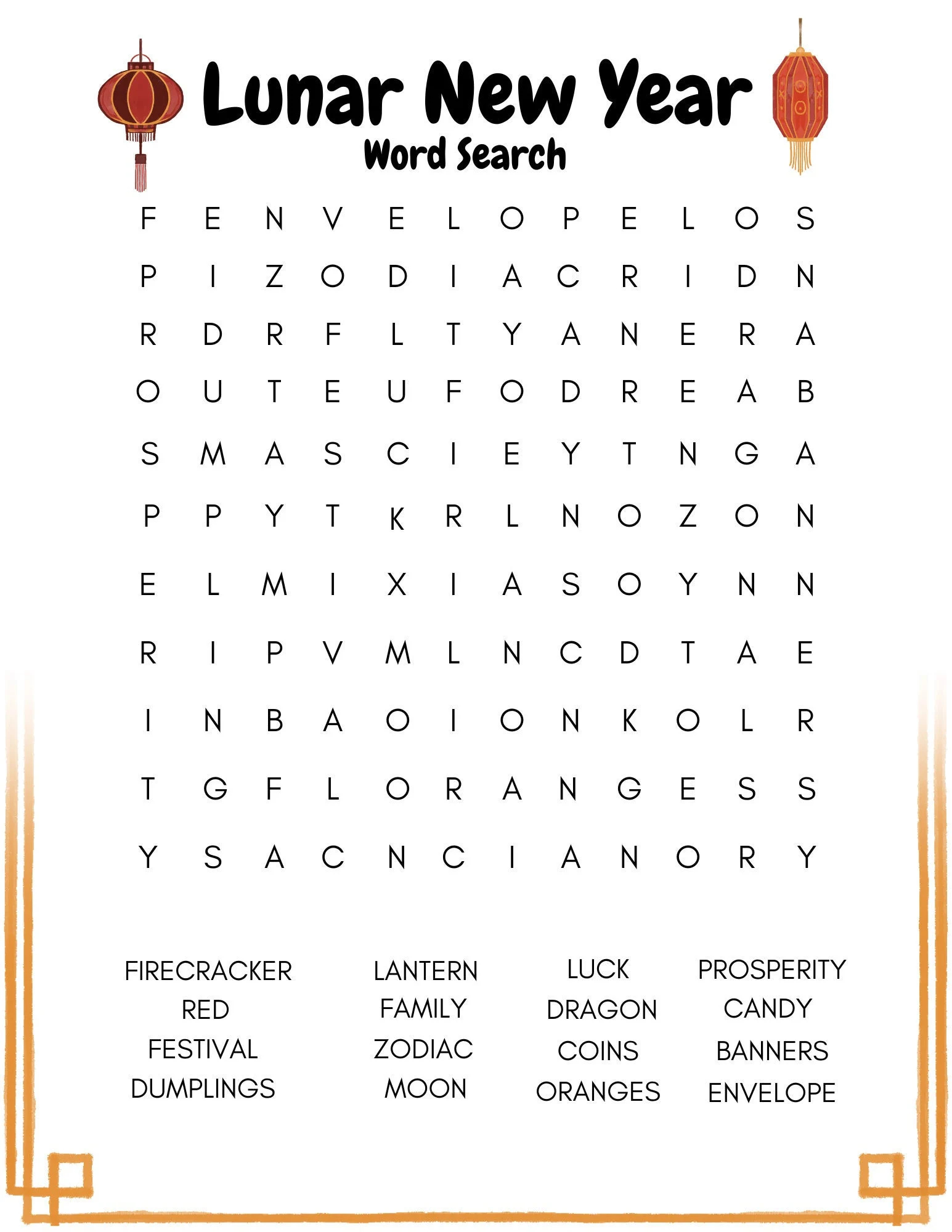 New Year Word Search Printable New Year Word Search Printable