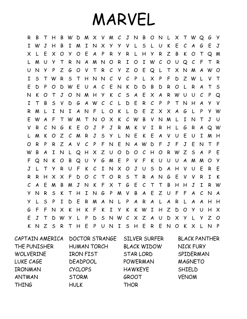 Printable Difficult Word Searches For Adults