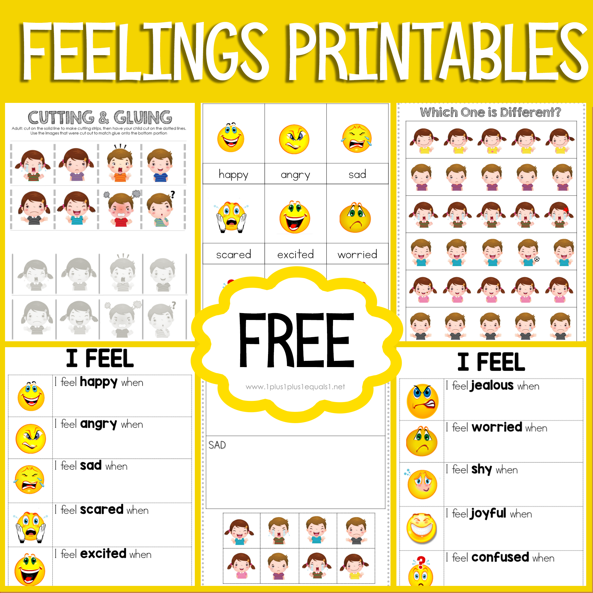 Emotions Word Search Free Printable
