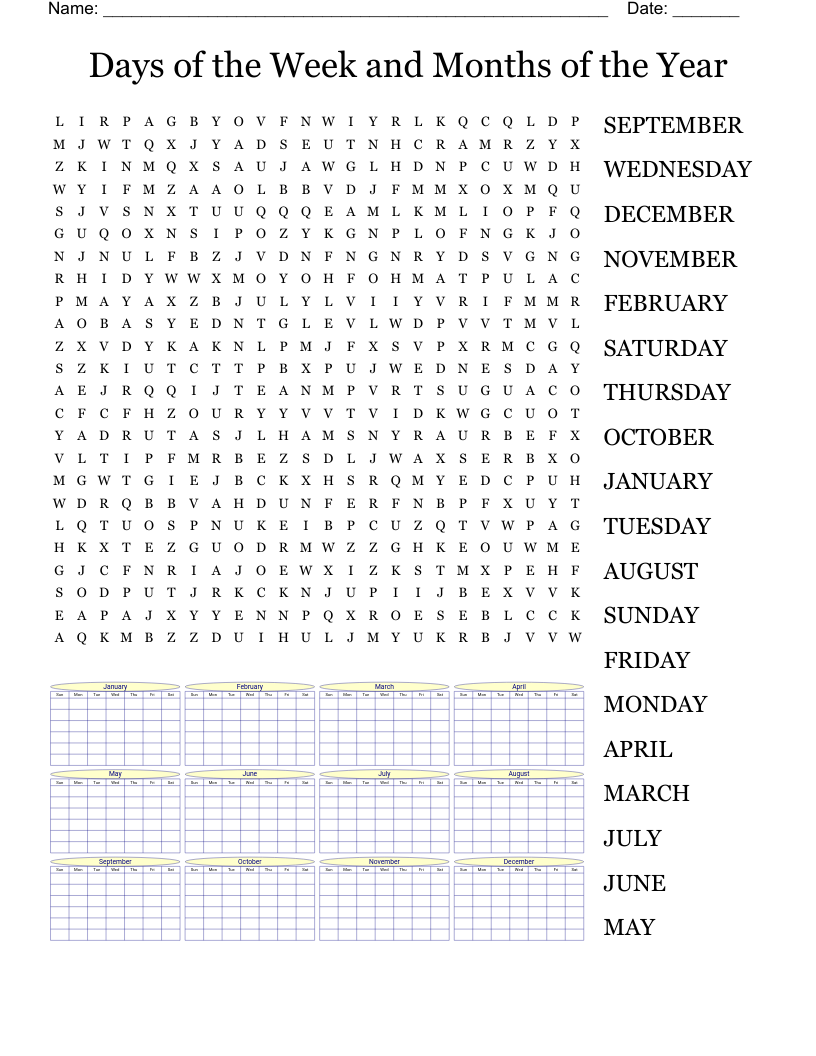 Medium Word Search WordMint