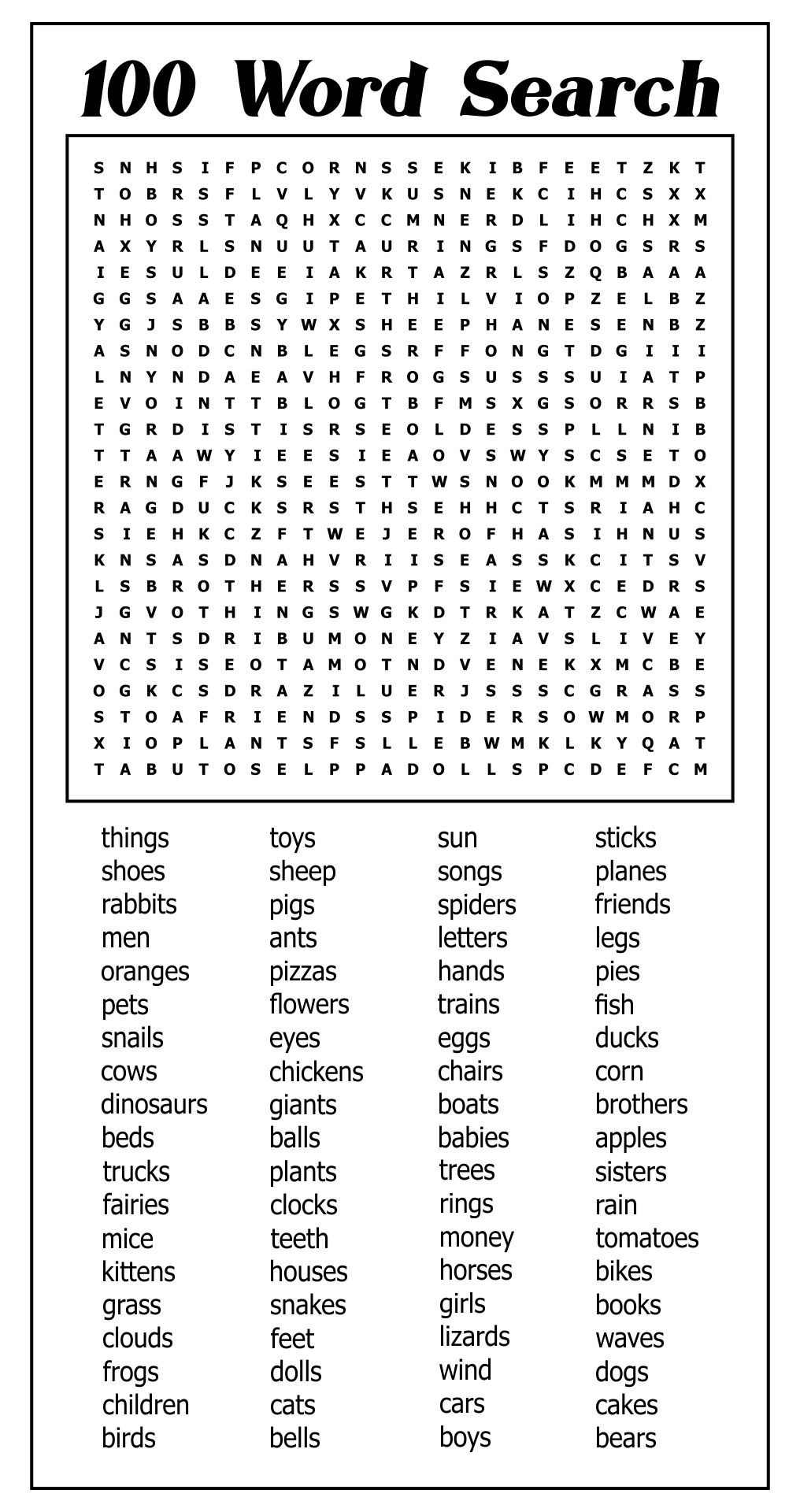 Mega Word Searches 10 Free PDF Printables Printablee Worksheets Library