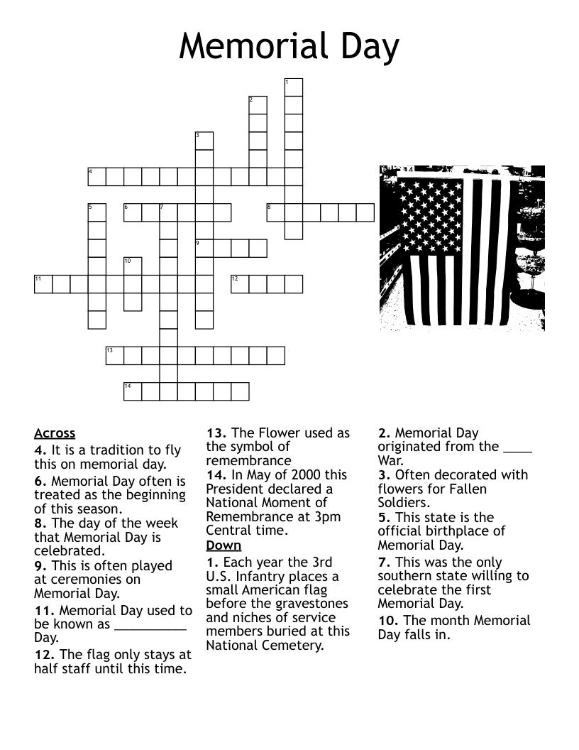 Memorial Day Word Search WordMint Memorial Day Word Search WordMint