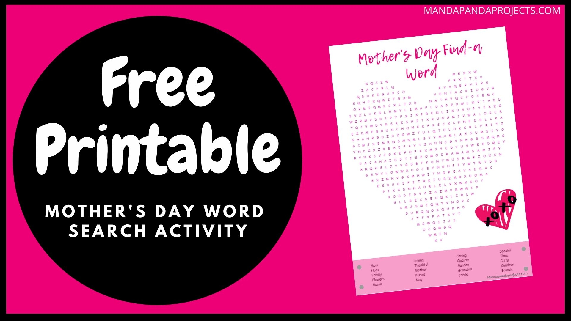 Mother s Day Word Search Activity FREE Printable Mother s Day Word Search Activity FREE Printable