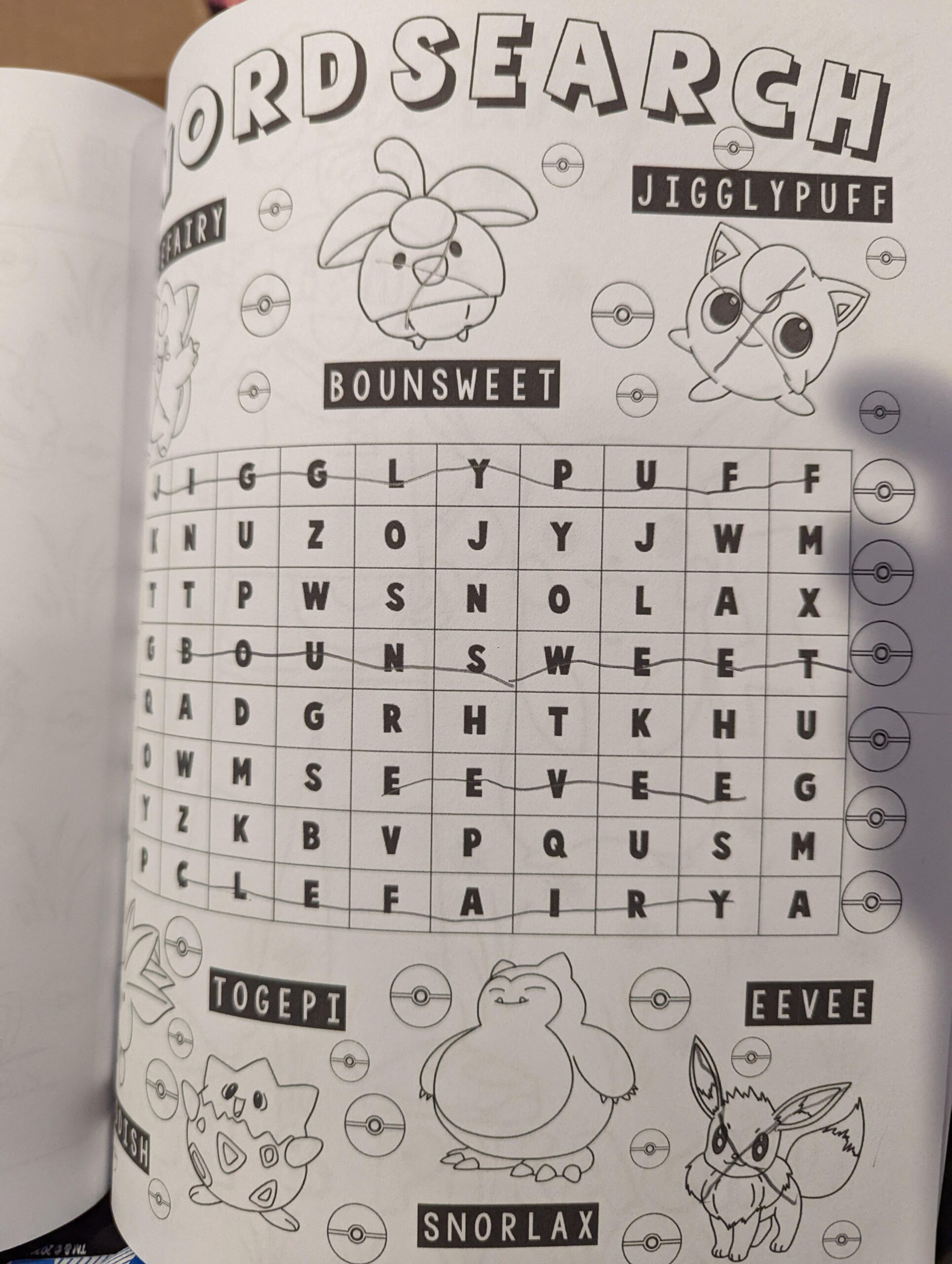 Pokemon Word Search Printable