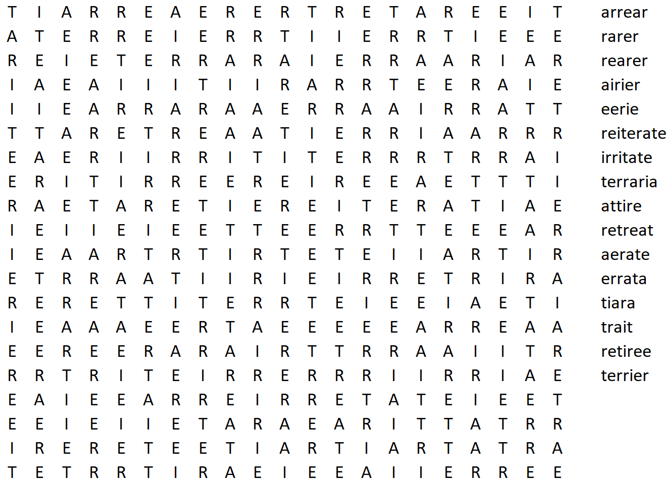 Extremely Difficult Word Search Printable
