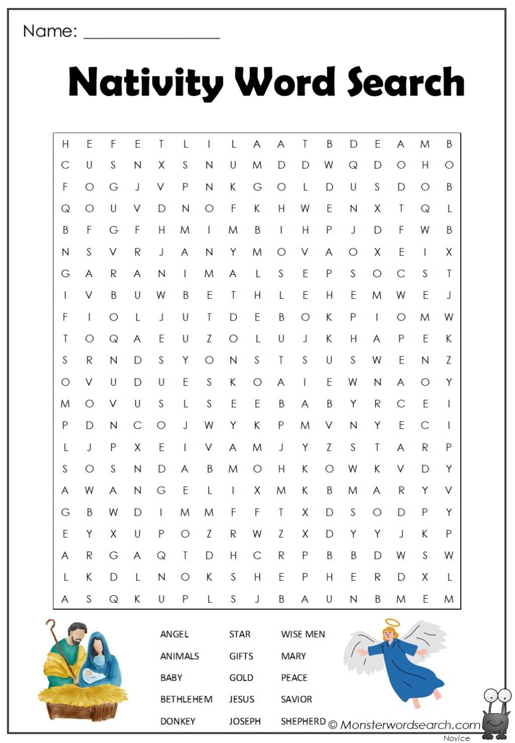 Printable Christmas Word Search Pdf